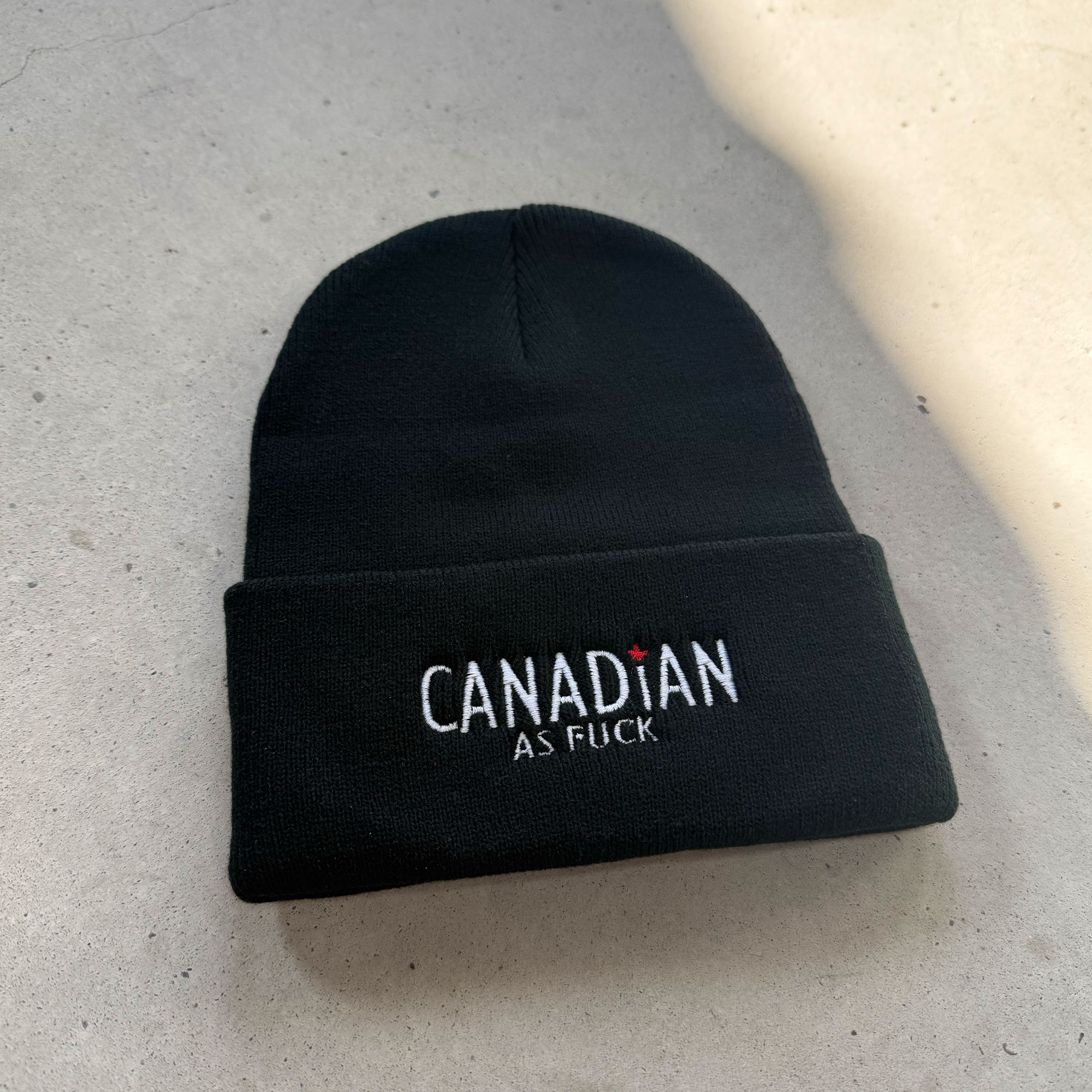 Canadian As Fuck Toque - Black