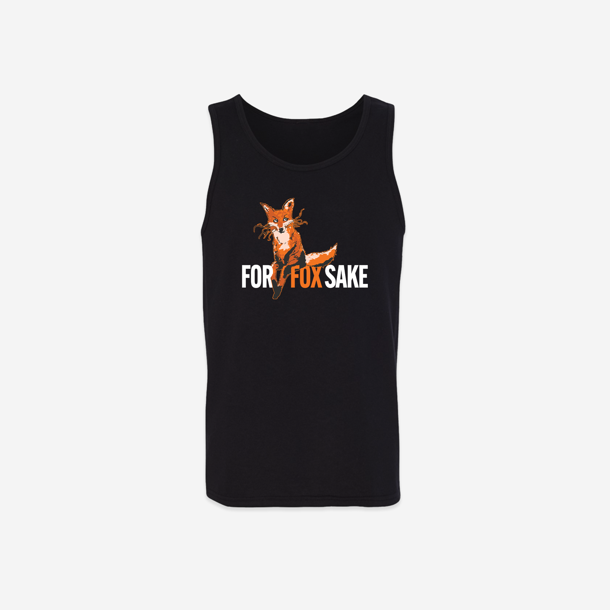 For Fox Sake Tank Top - Black