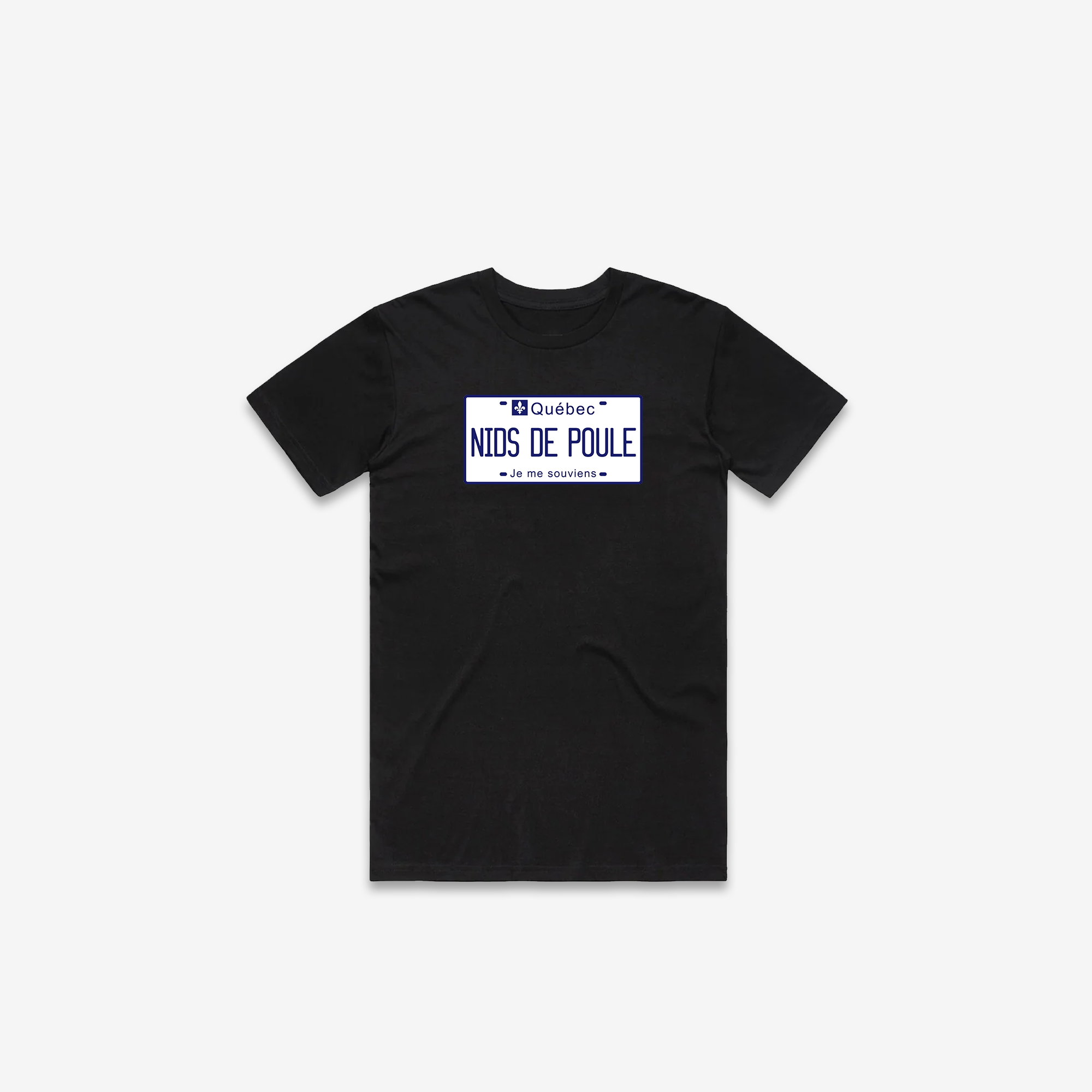 Nids de Poule Licence Plate T-Shirt