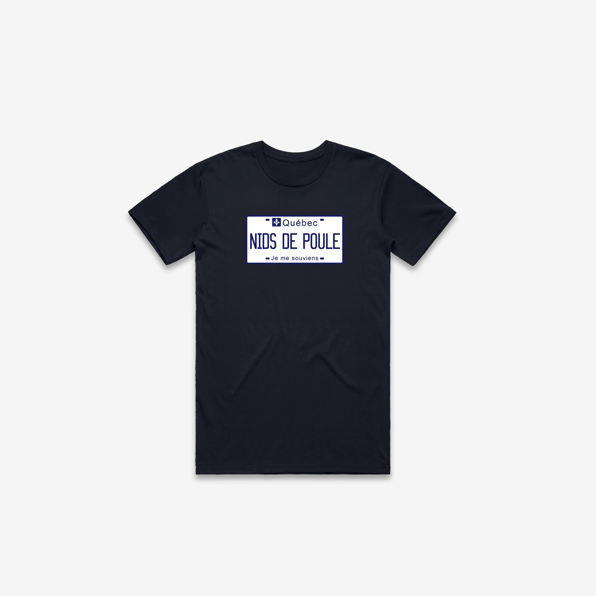 Nids de Poule Licence Plate T-Shirt