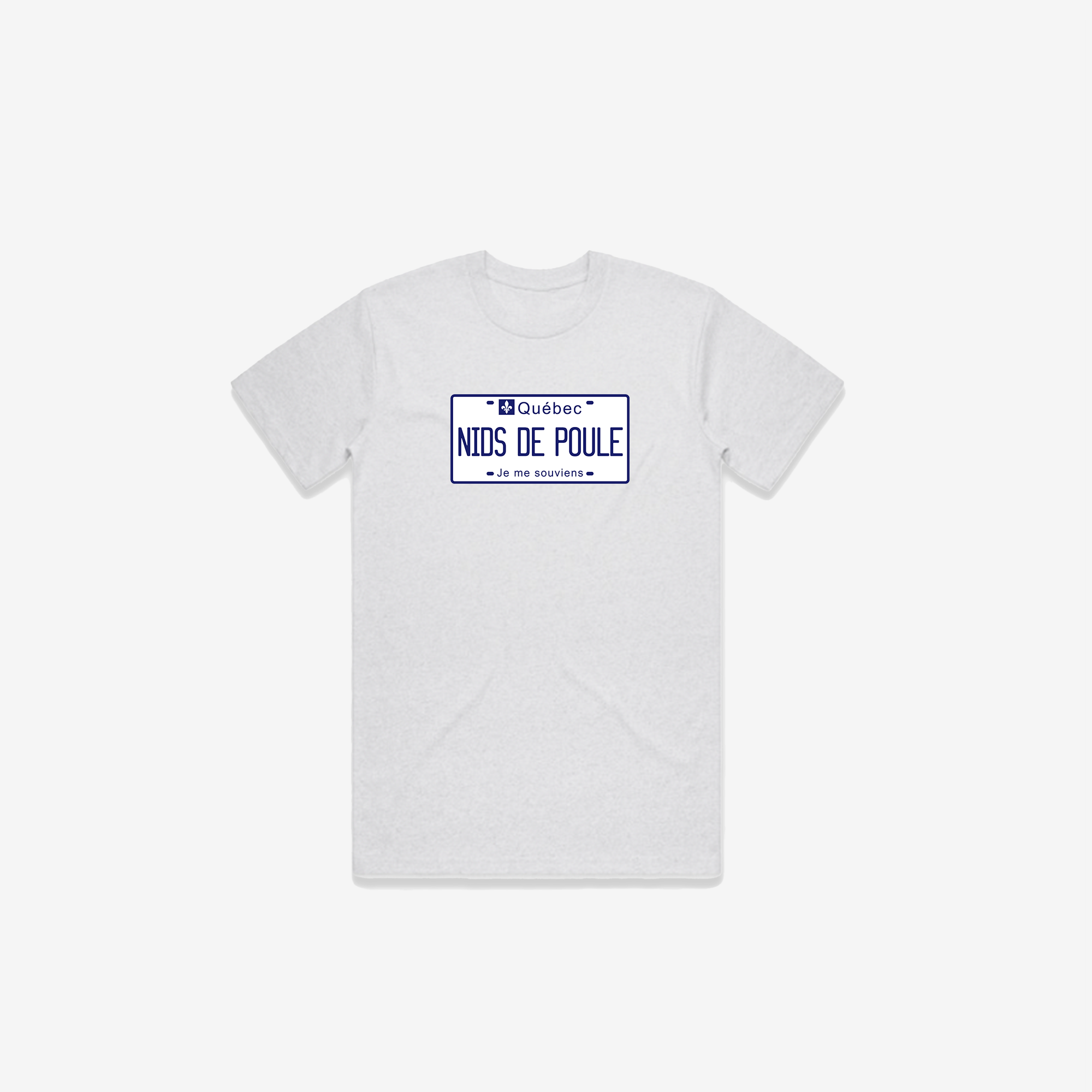 Nids de Poule Licence Plate T-Shirt