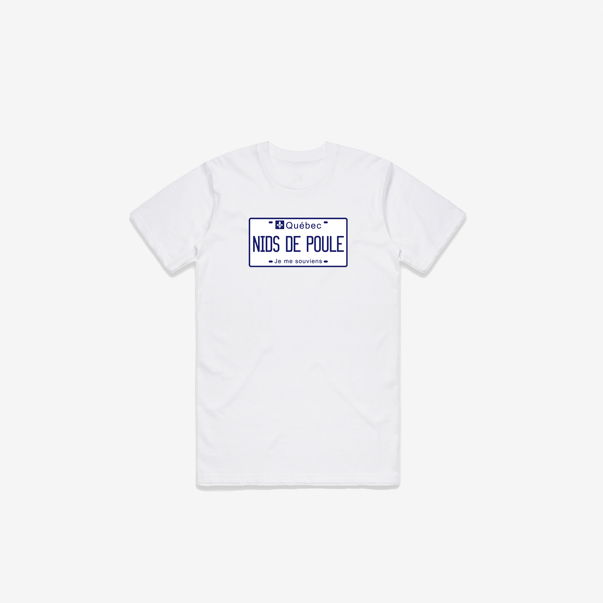 Nids de Poule Licence Plate T-Shirt