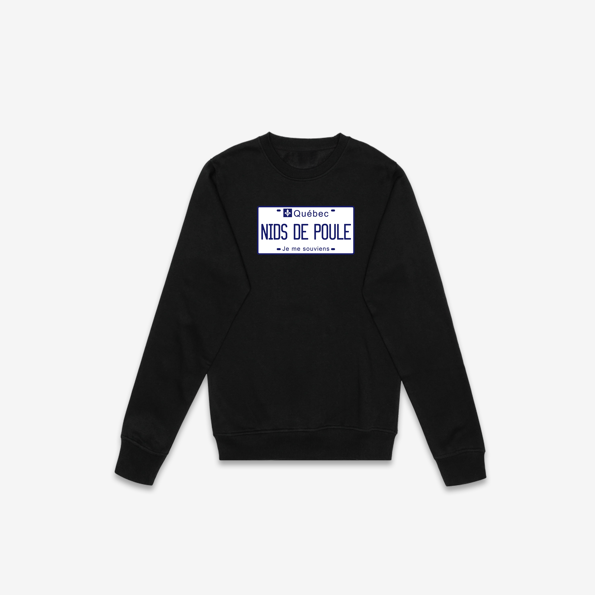 Nids De Poole License Plate Crewneck