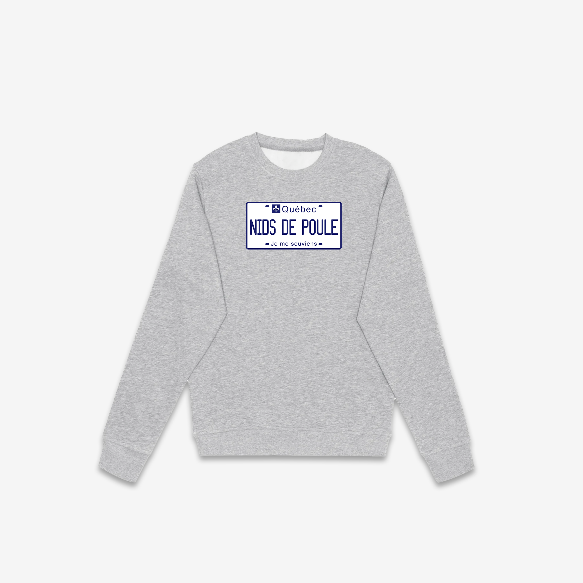 Nids De Poole License Plate Crewneck