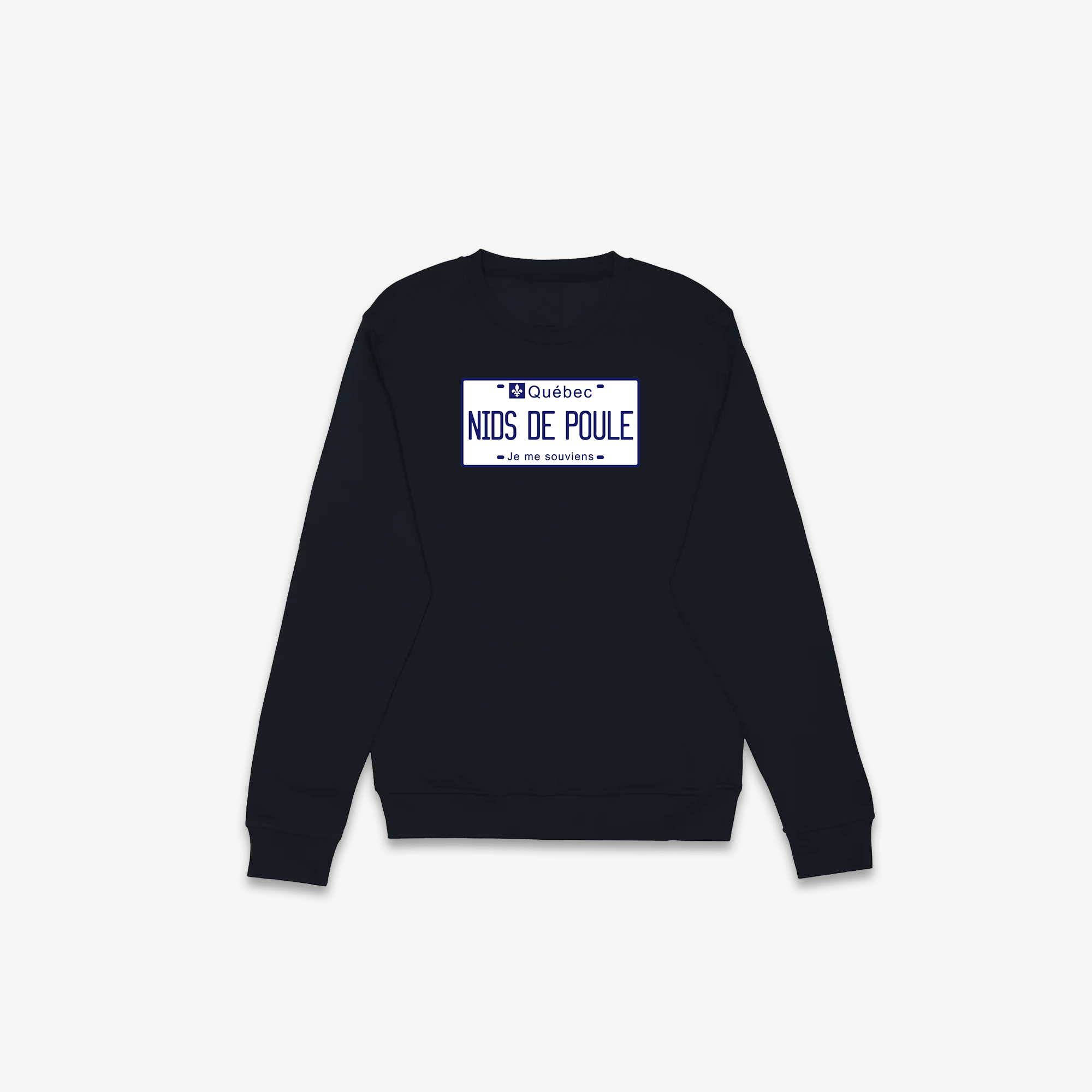 Nids De Poole License Plate Crewneck