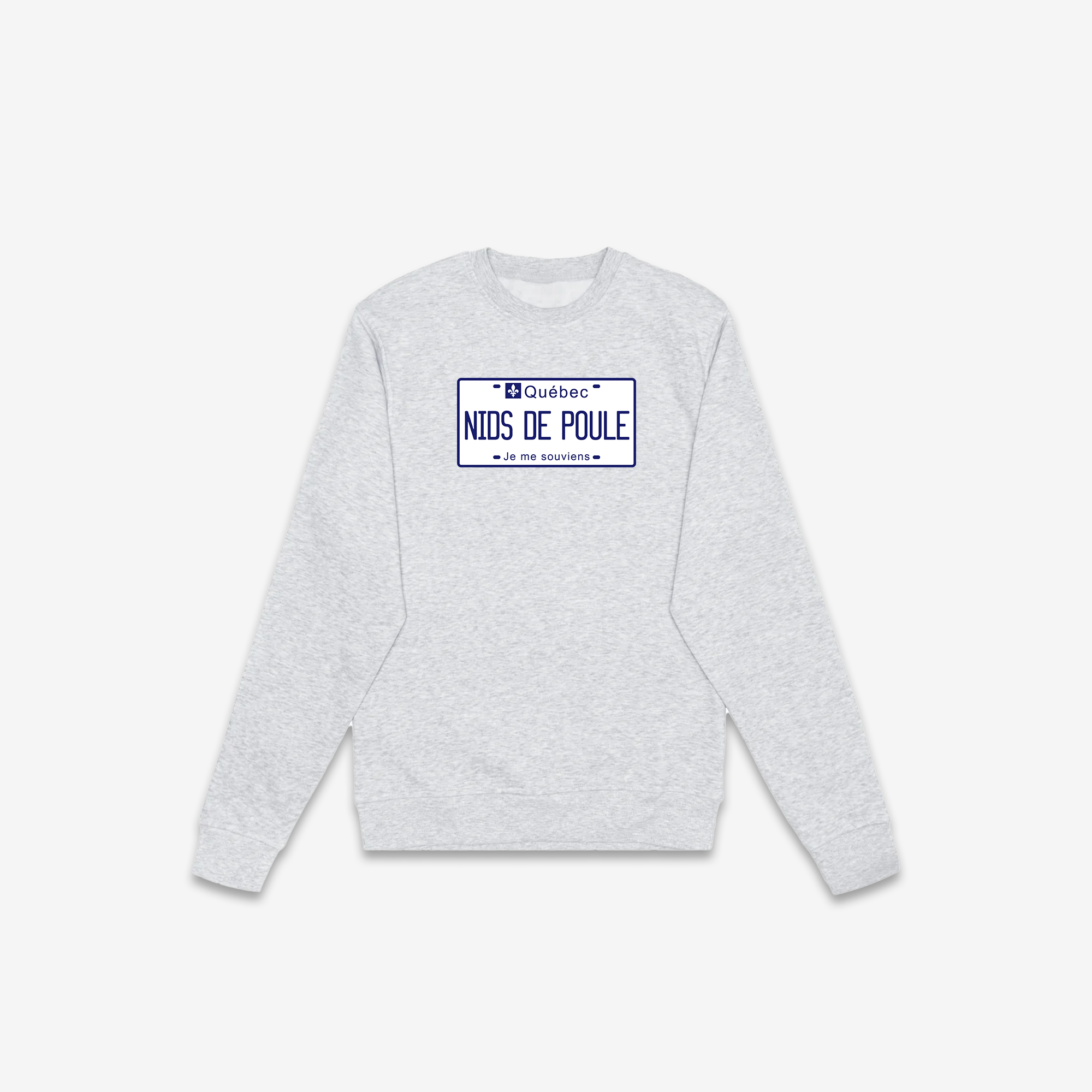 Nids De Poole License Plate Crewneck