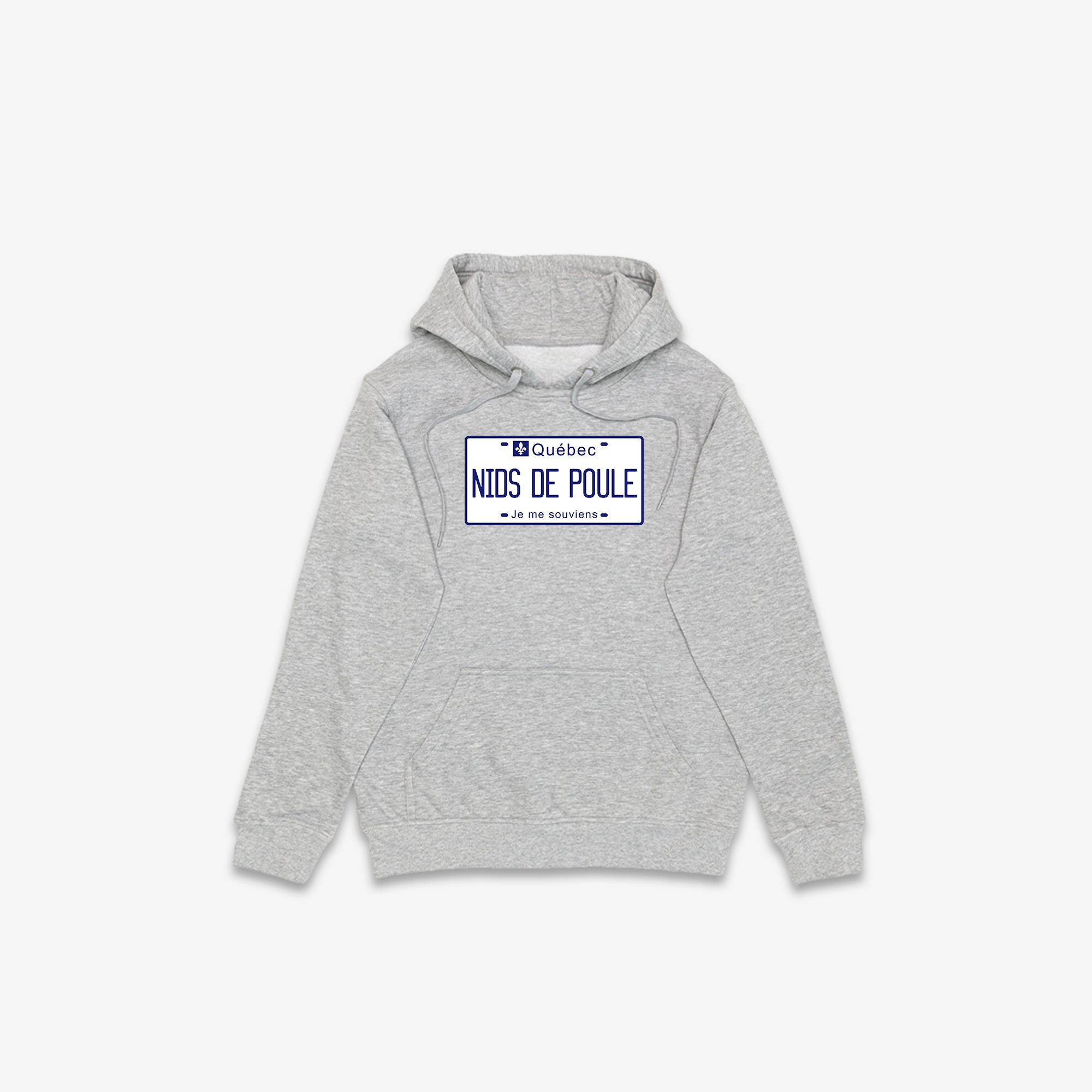 Nids de Poule Licence Plate Hoodie
