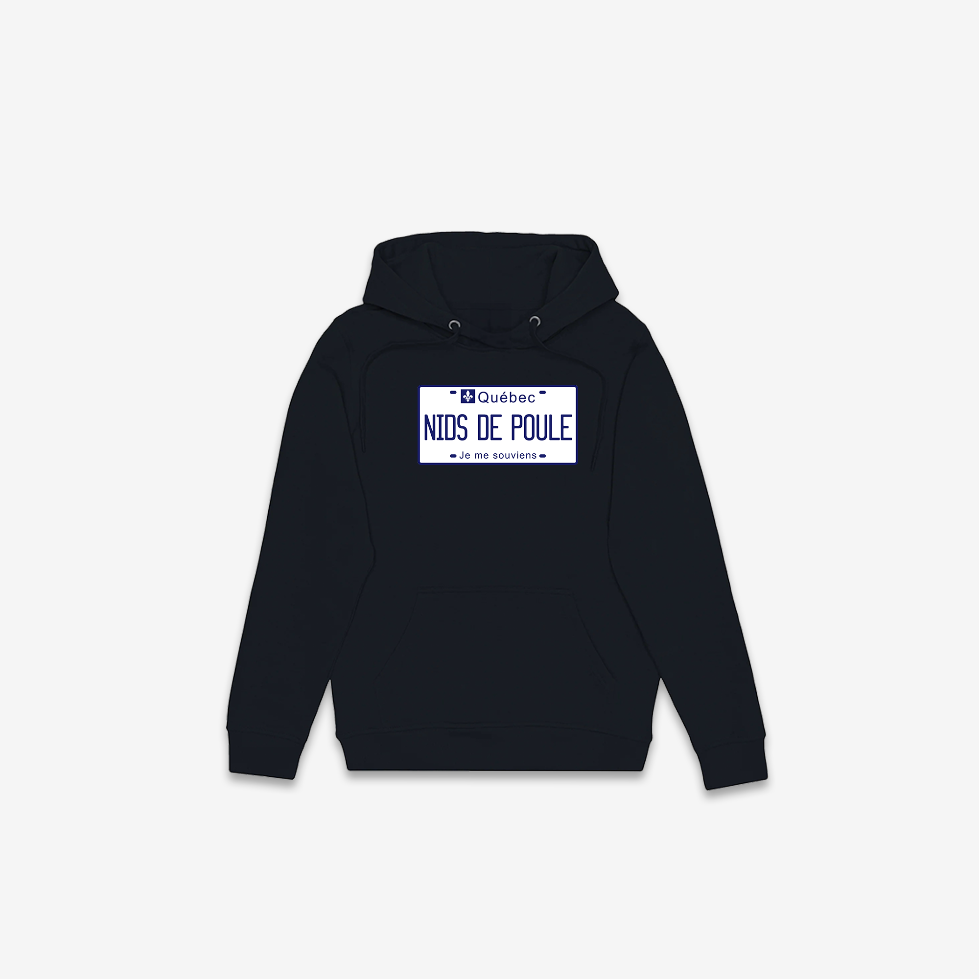 Nids de Poule Licence Plate Hoodie