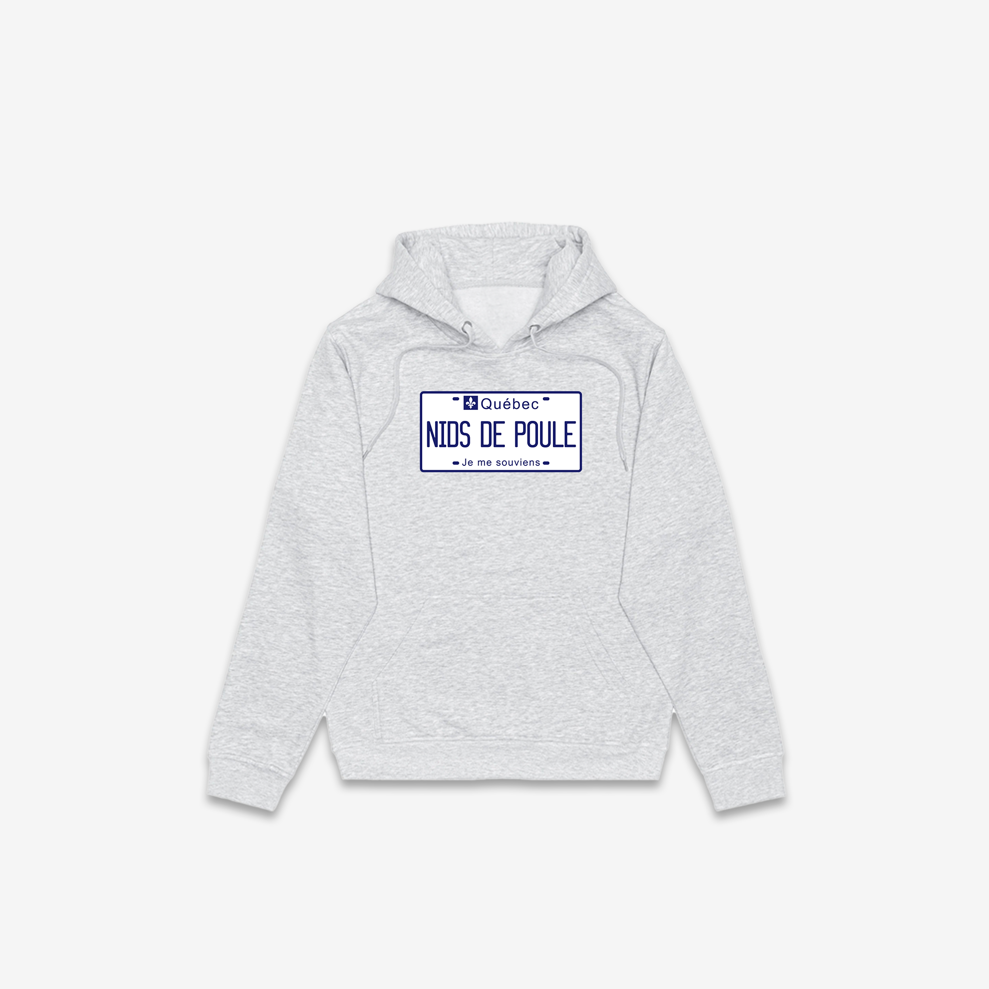 Nids de Poule Licence Plate Hoodie