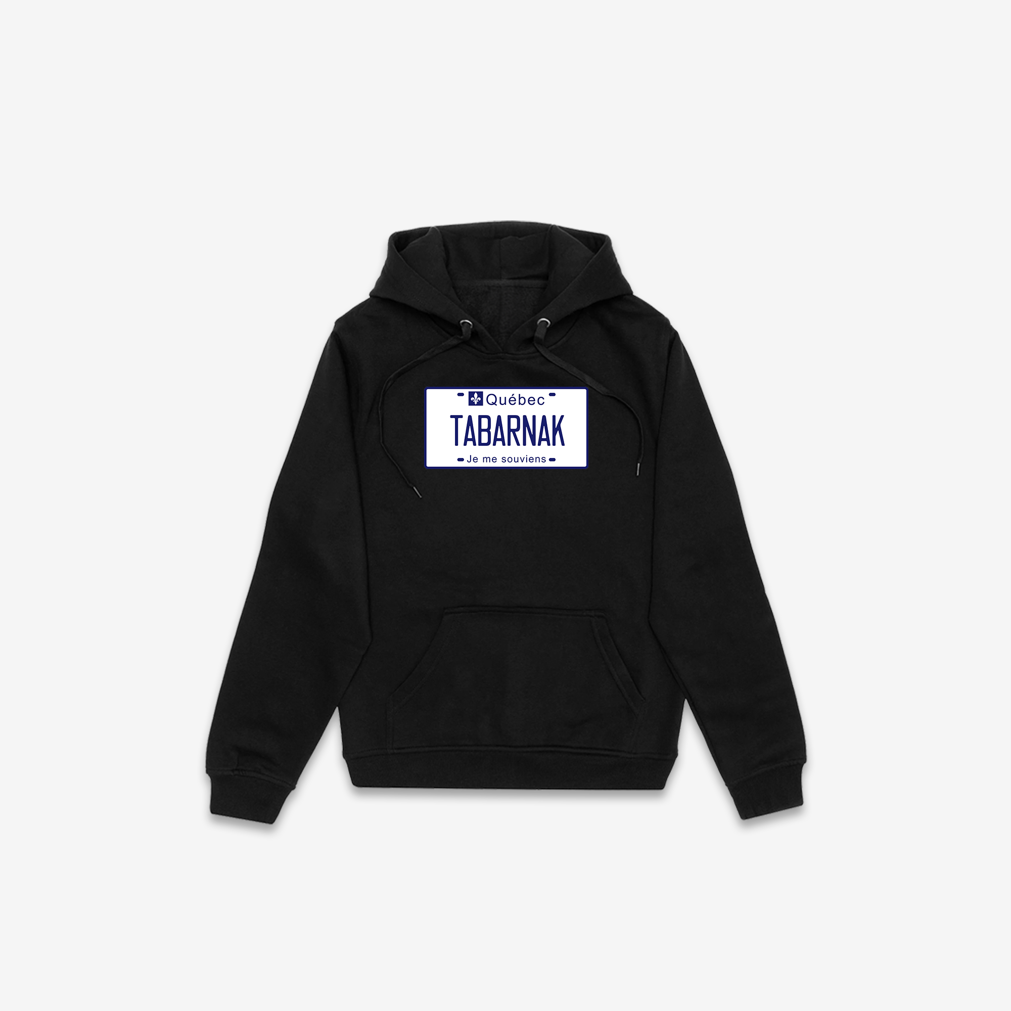 Tabarnak License Plate Hoodie
