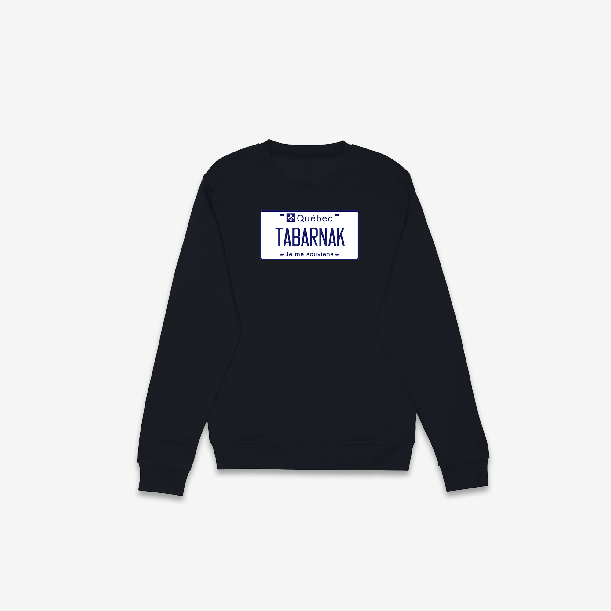 Tabarnak License Plate Crewneck
