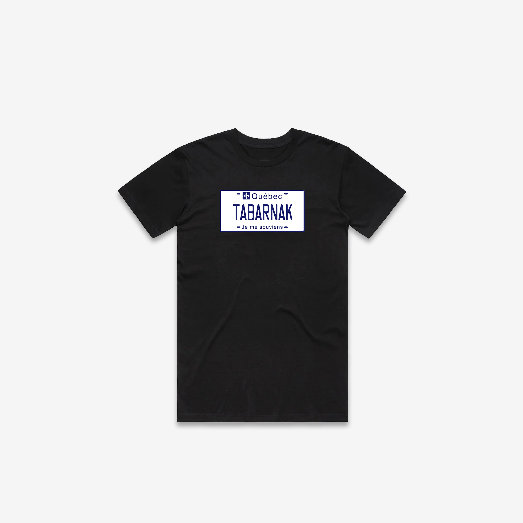Tabarnak License Plate T-Shirt
