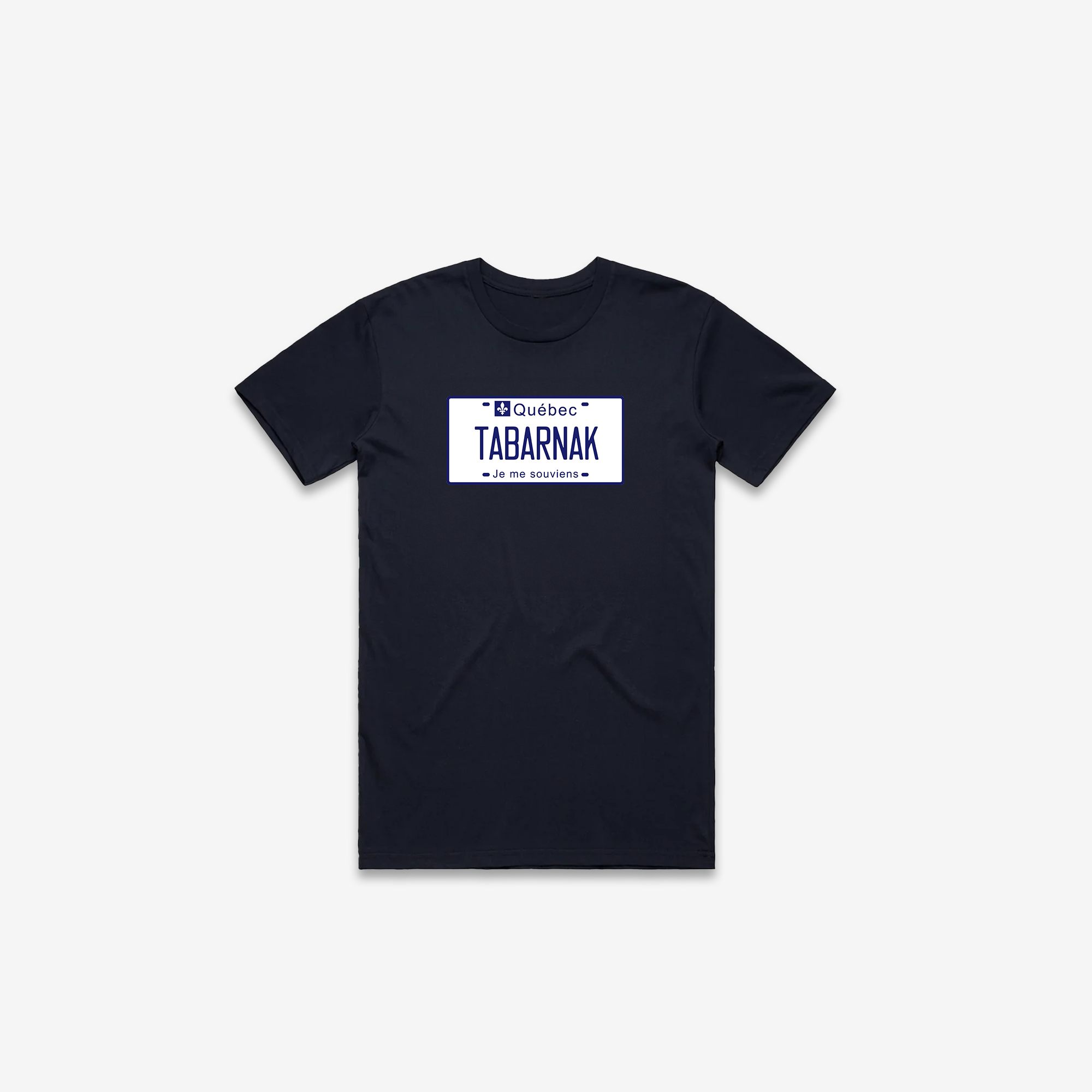 Tabarnak License Plate T-Shirt