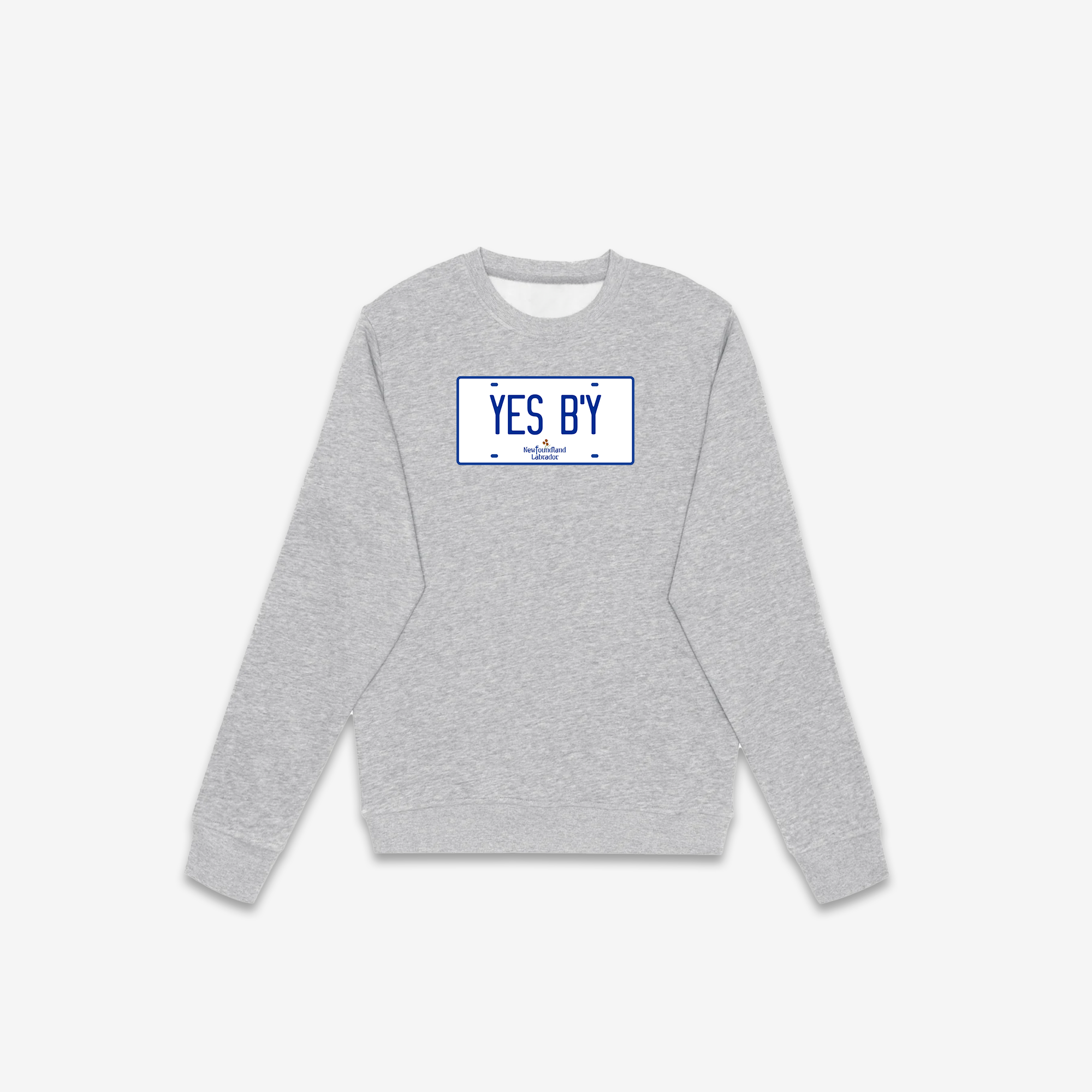 Yes B'y License Plate Crewneck