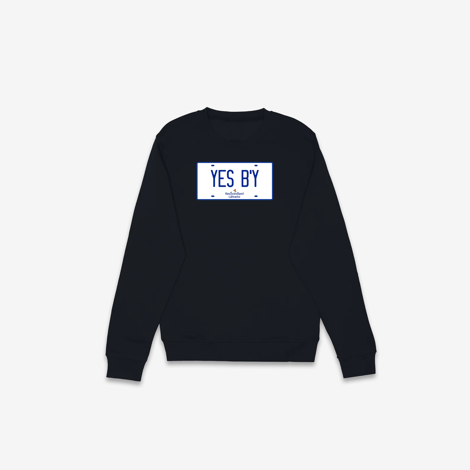 Yes B'y License Plate Crewneck