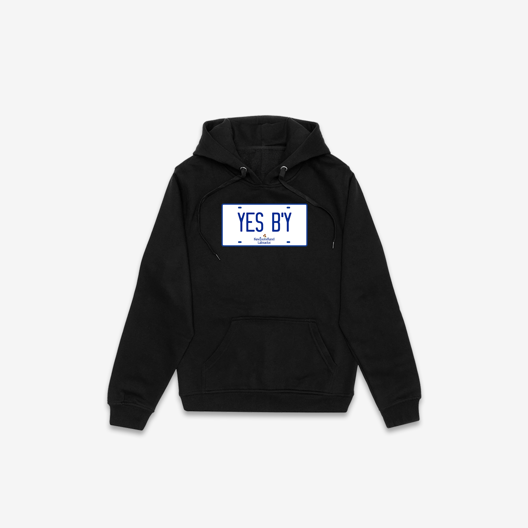 Yes B'y License Plate Hoodie
