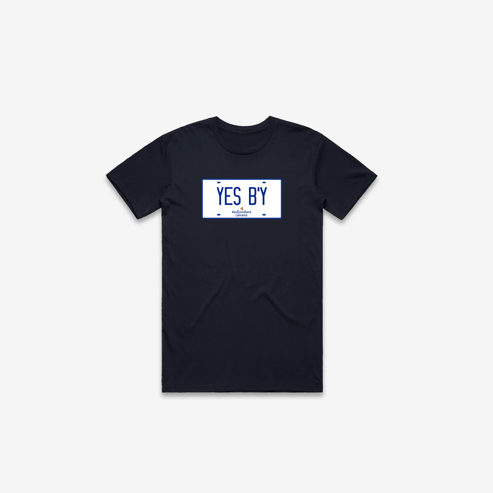 Yes B'y License Plate T-Shirt