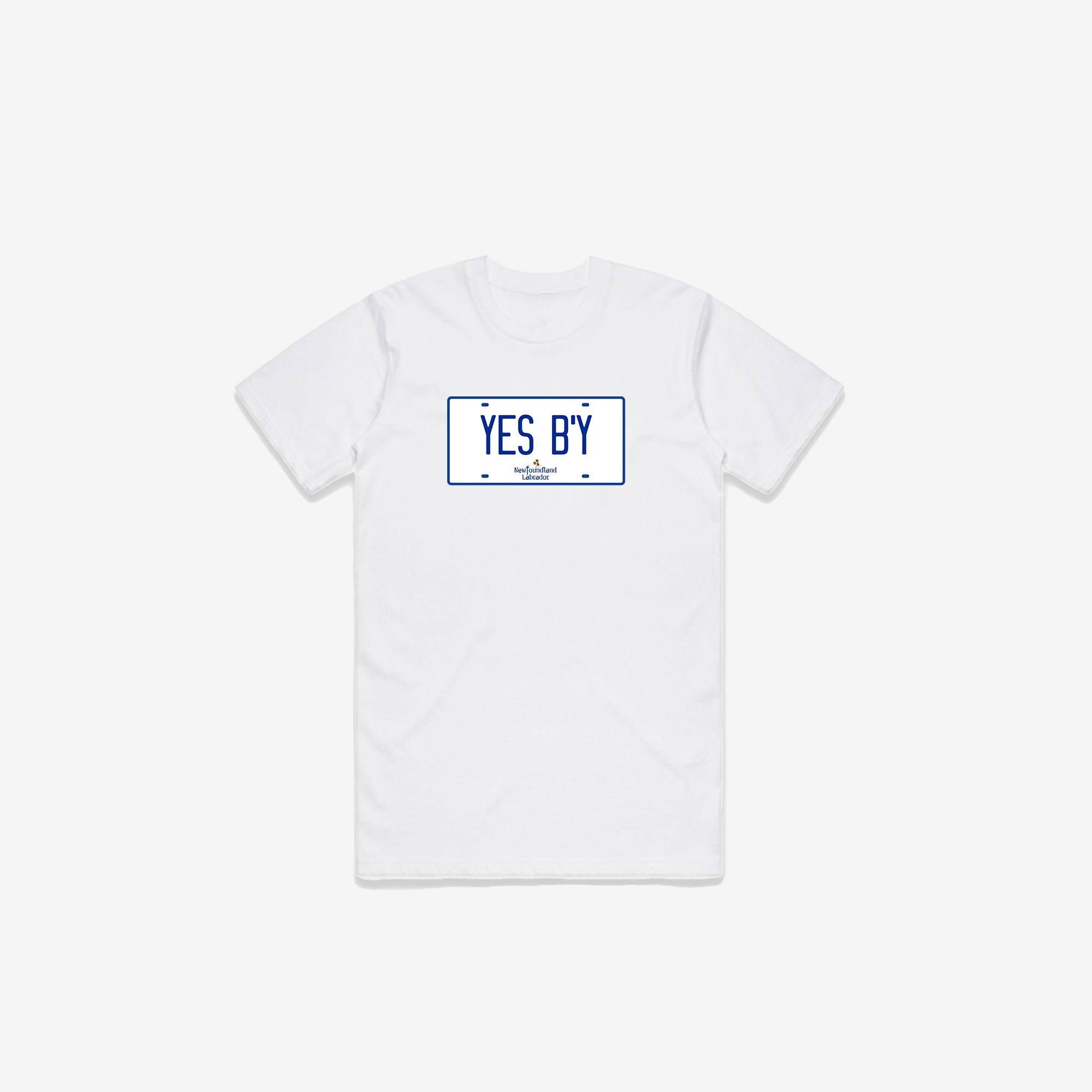 Yes B'y License Plate T-Shirt