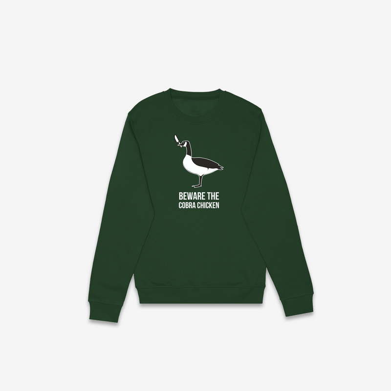 Beware the Cobra Chicken Crewneck