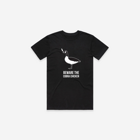 T-shirt « Méfiez-vous du poulet-cobra »