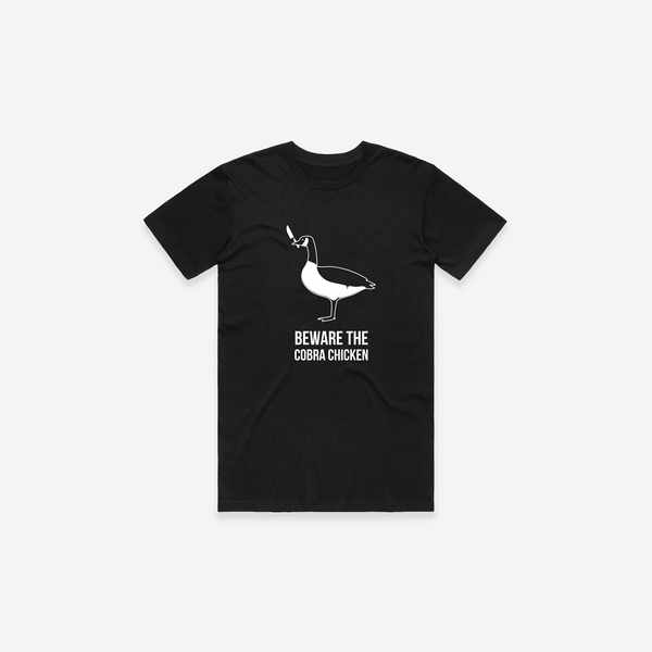 Beware the Cobra Chicken T-Shirt - Black