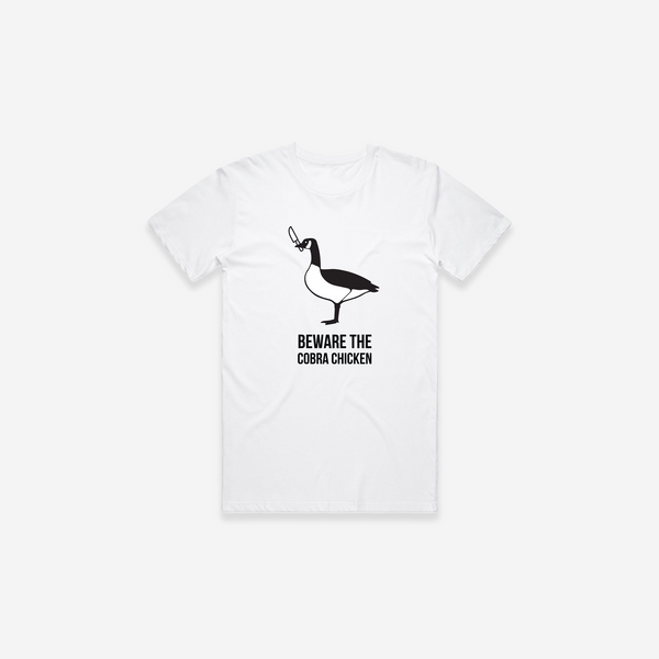 Beware the Cobra Chicken T-Shirt - White