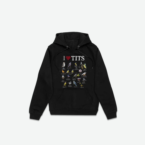 I <3 TITS Hoodie - Black