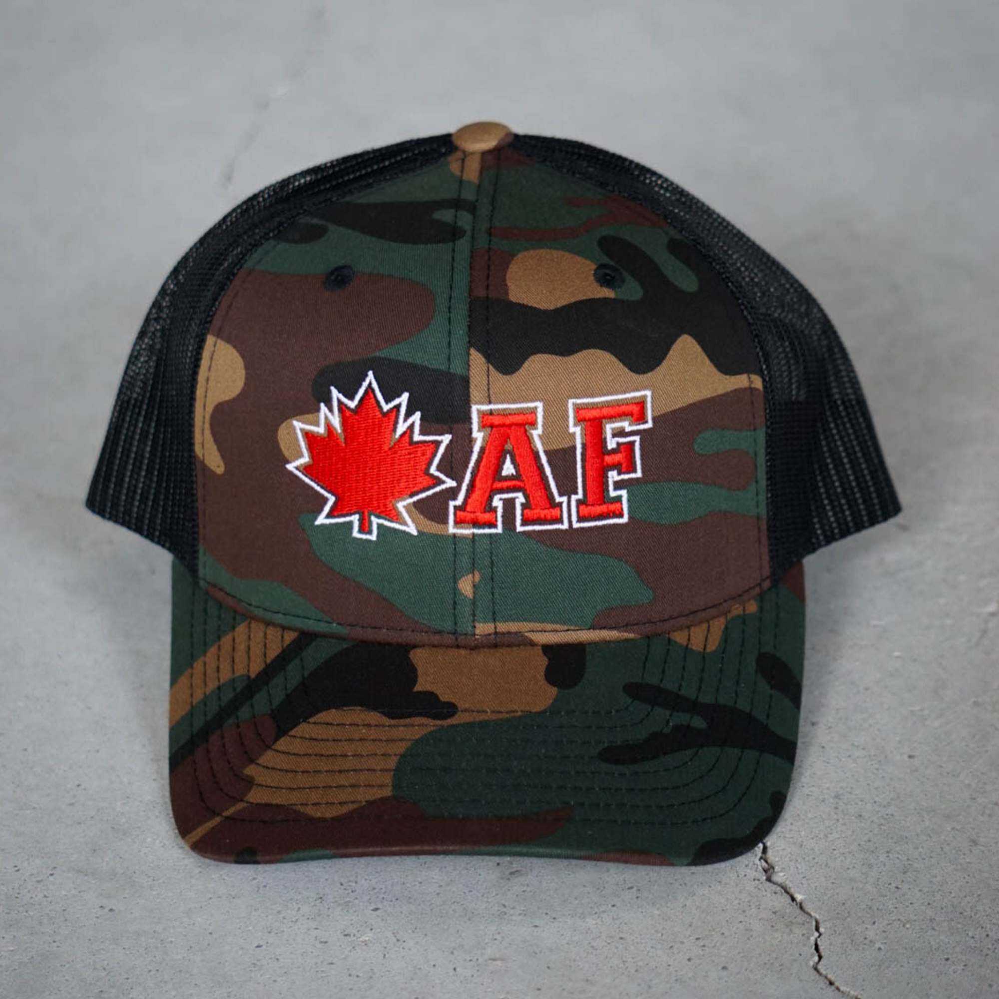 Canadian AF Trucker Hat - Camo