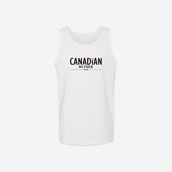 Canadian As Fuck Tank Top - White