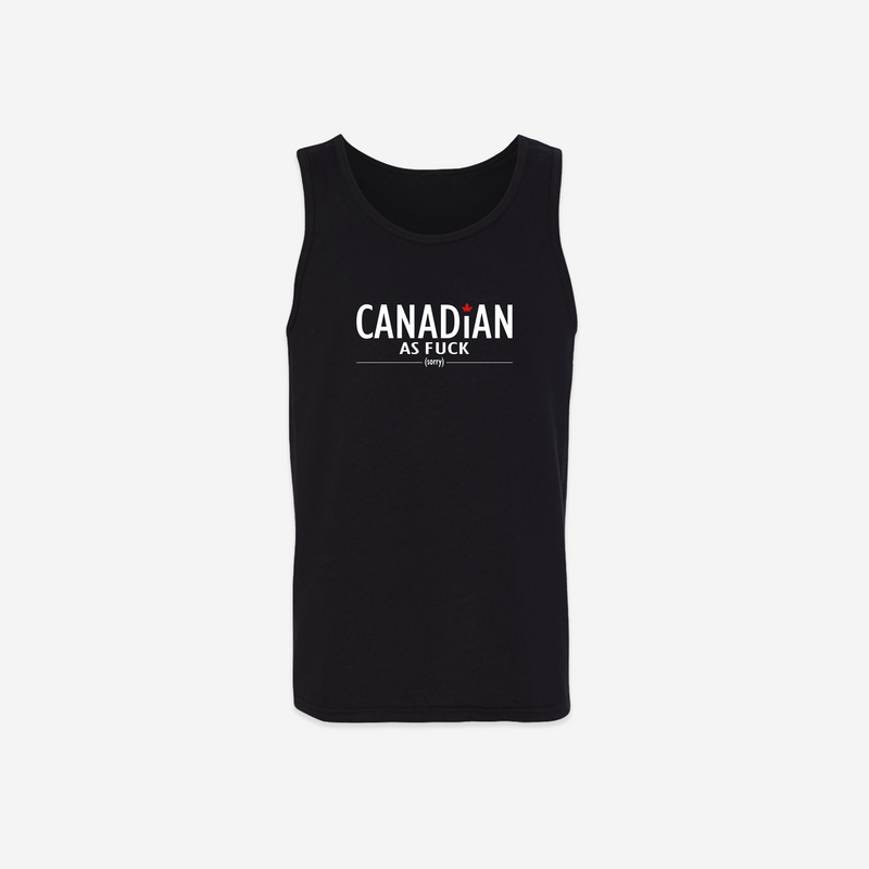 Canadian As Fuck Tank Top - Black