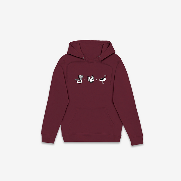 Cobra Chicken Hoodie - Maroon