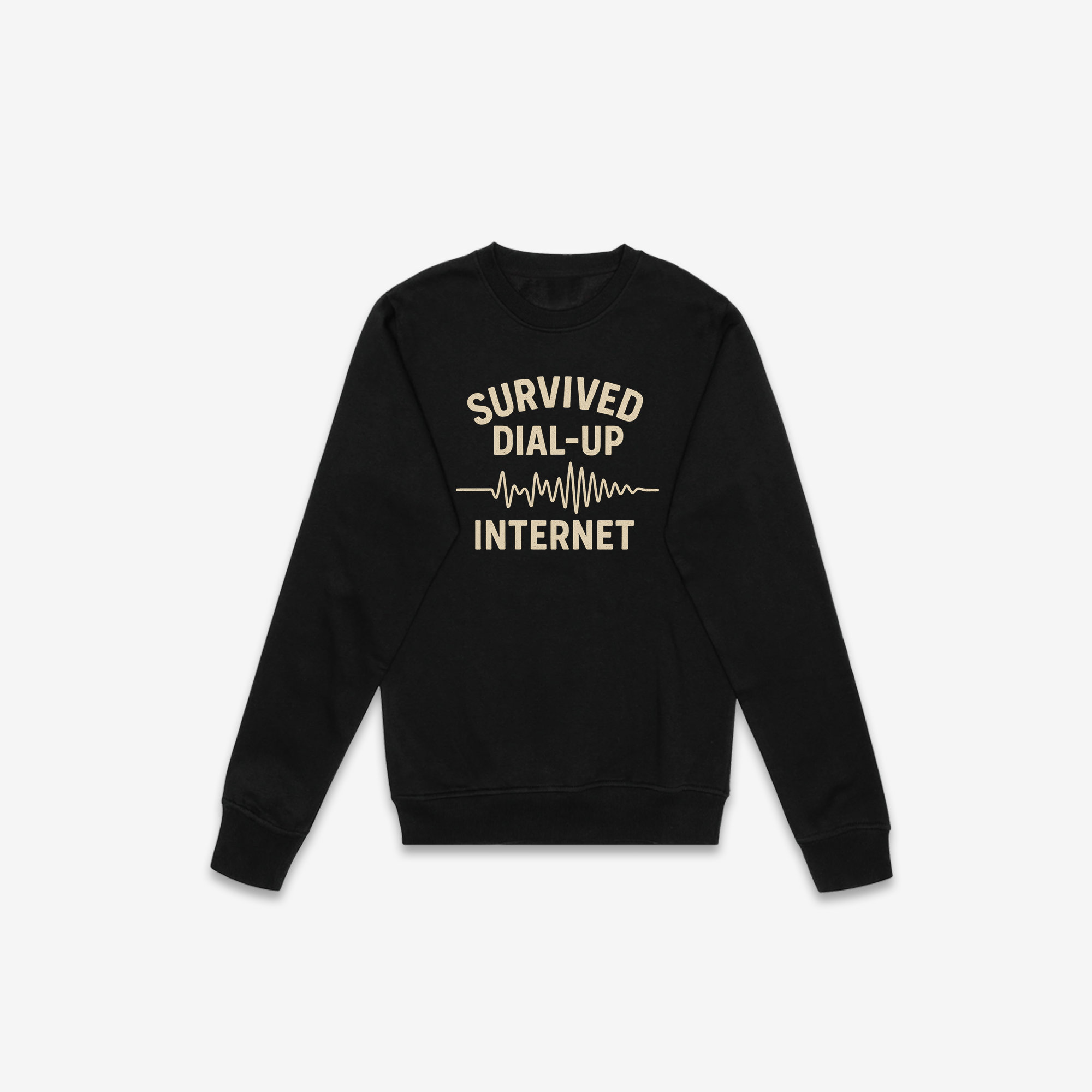 Survived Dial-Up Internet Crewneck
