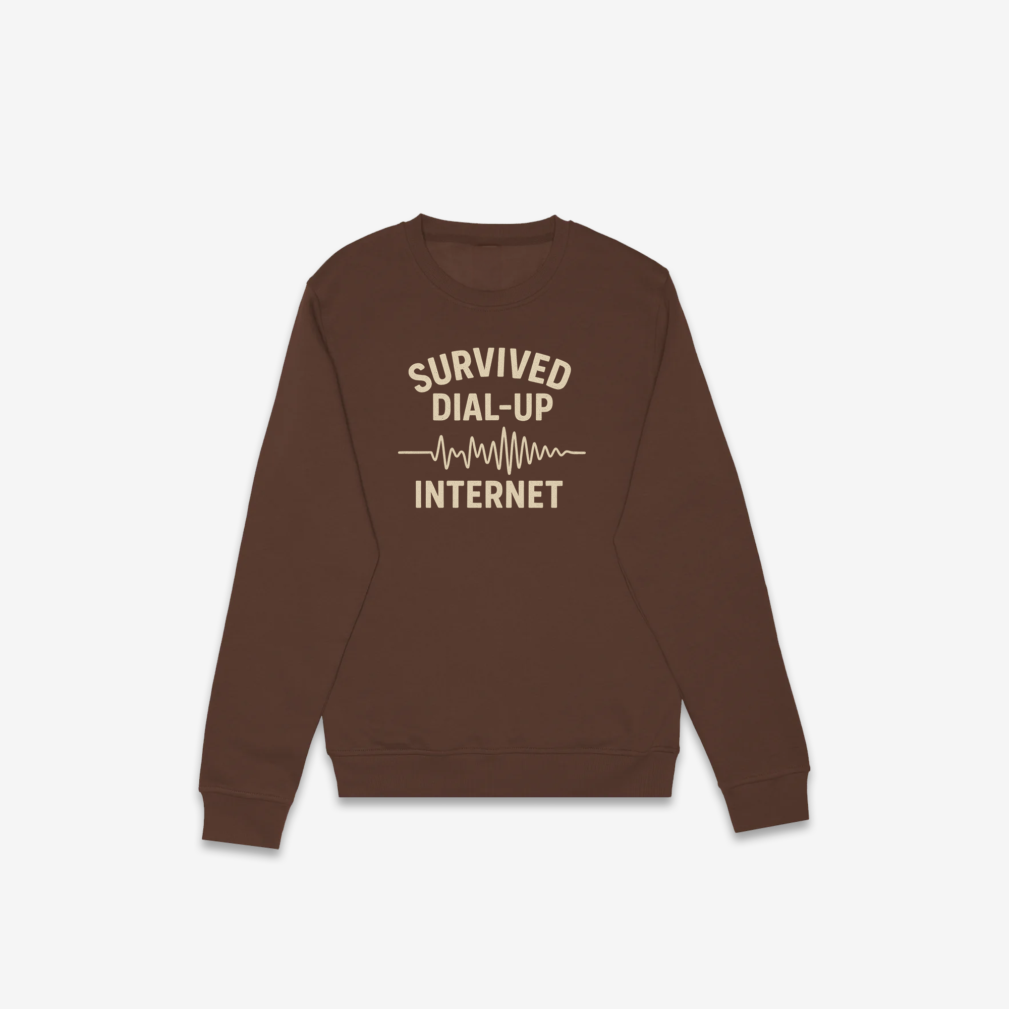 Survived Dial-Up Internet Crewneck