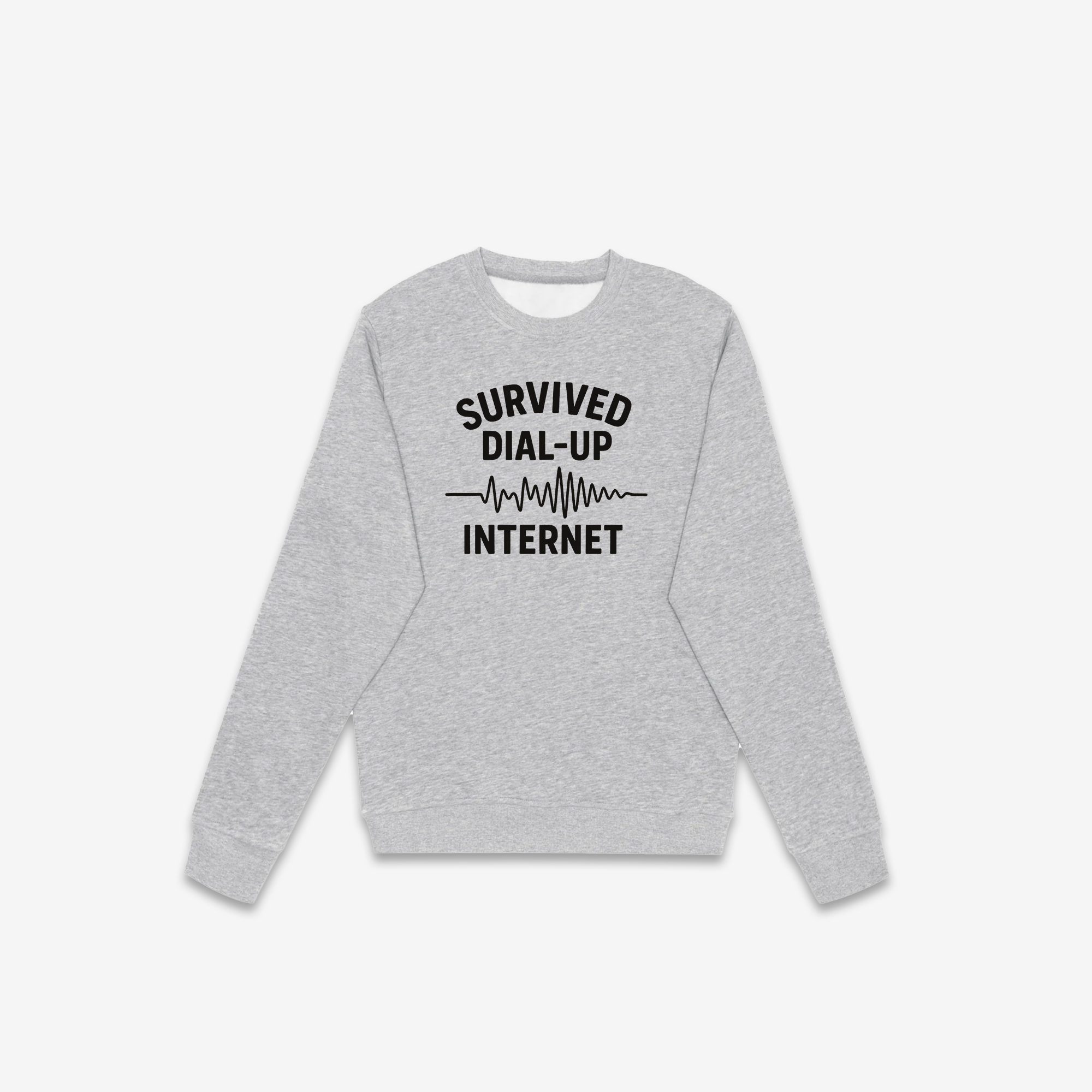 Survived Dial-Up Internet Crewneck
