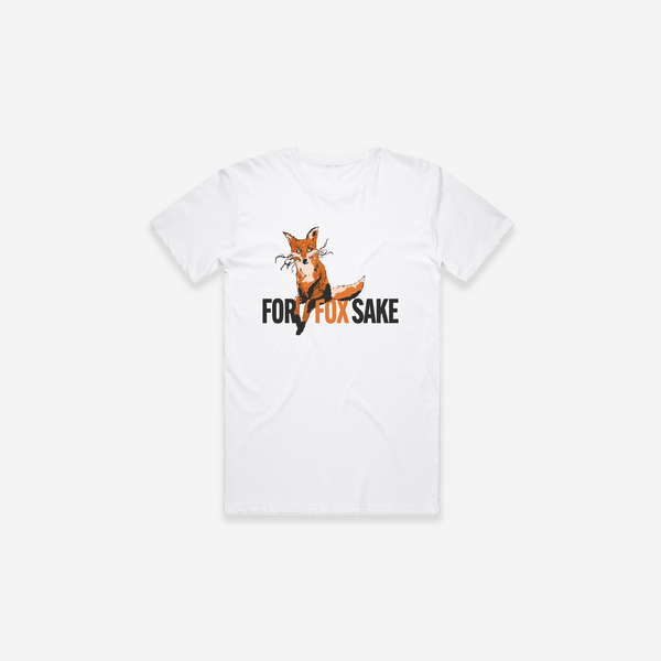 For Fox Sake T-Shirt - White