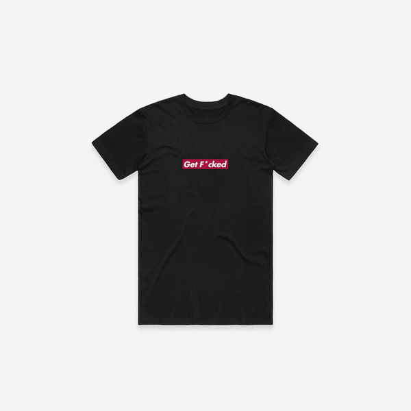 Get F*cked Box Logo T-Shirt - Black