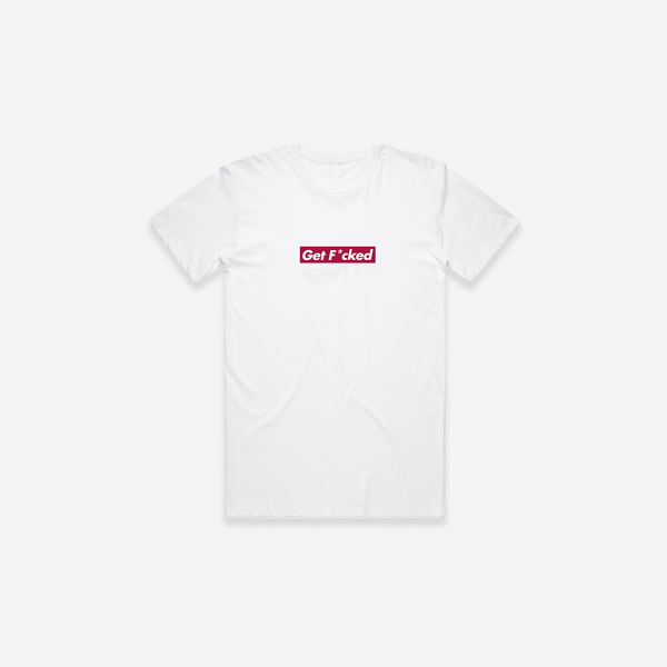 Get F*cked Box Logo T-Shirt - White