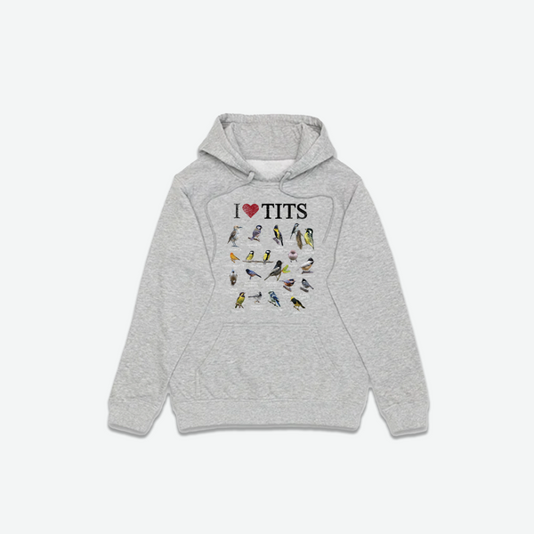 I <3 TITS Hoodie - Grey