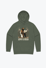Load image into Gallery viewer, Toilet Bear Hoodie - Olive
