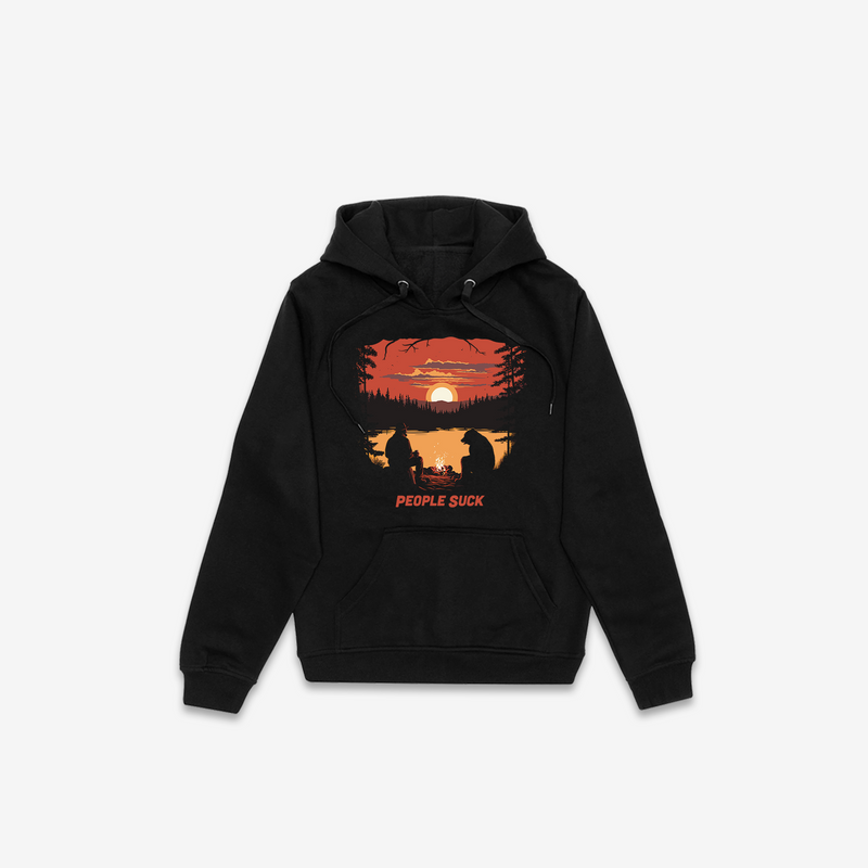 People Suck Hoodie - Black