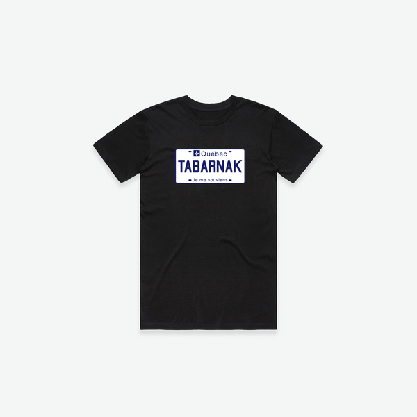 Tabarnak License Plate T-Shirt