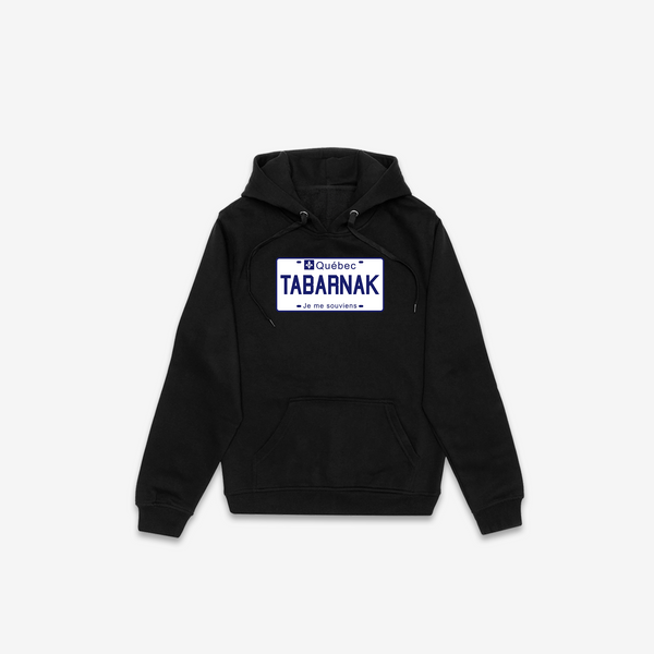 Tabarnak License Plate Hoodie