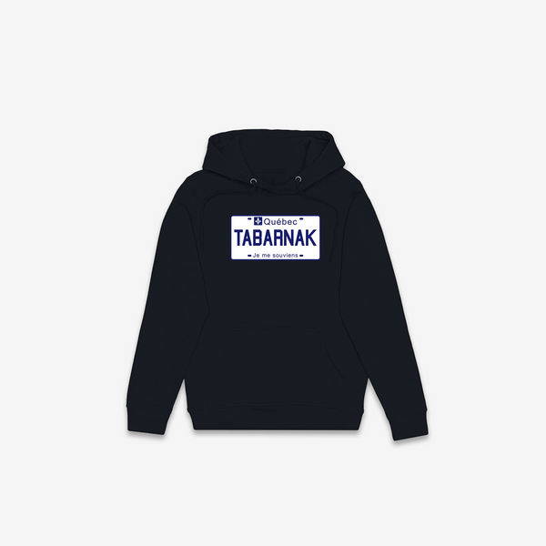 Tabarnak License Plate Hoodie