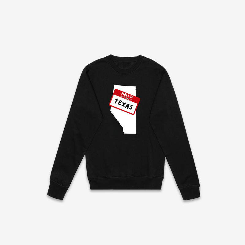 Alberta Meets Texas Crewneck - Black