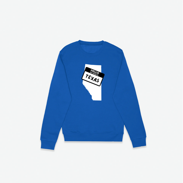 Alberta Meets Texas Crewneck - Blue