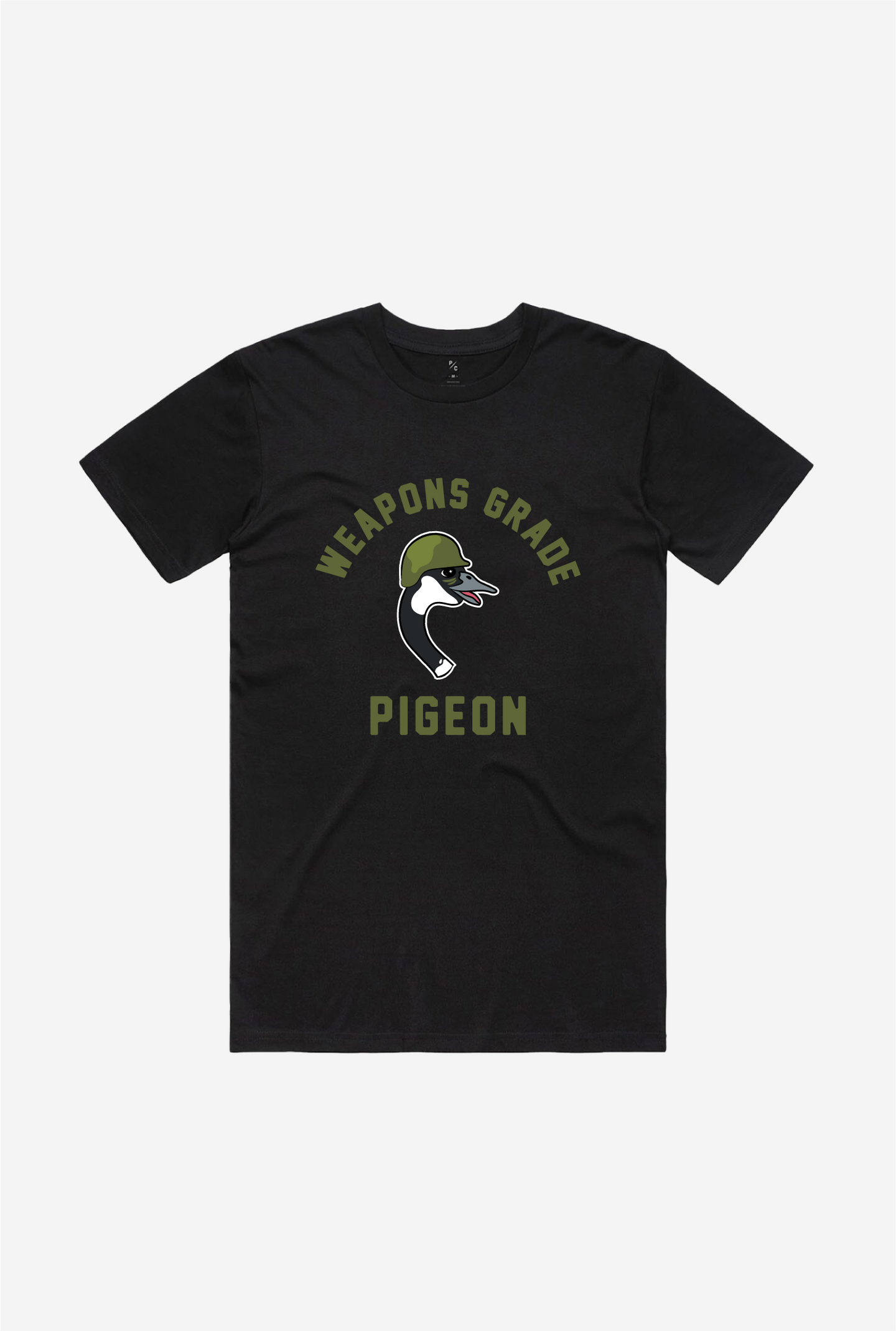 Weapons Grade Pigeon T-Shirt - Black