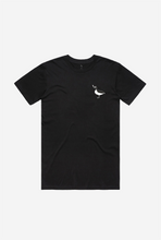 Load image into Gallery viewer, Beware of the Cobra Chicken Crescent T-Shirt - Black
